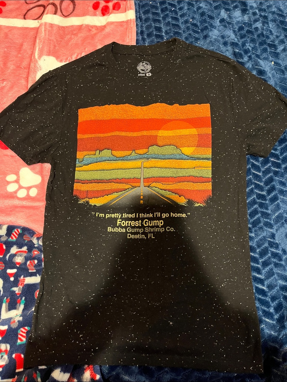 Forrest Gump Bubba Gump Shrimp Co. Black Graphic Tee